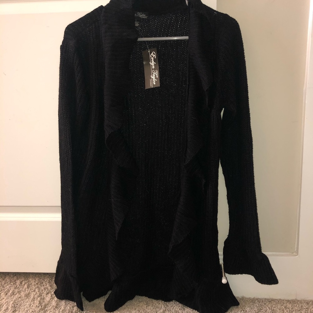 NWT ruffle cardigan